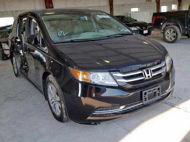 5FNRL5H62EB053151 - 2014 HONDA ODYSSEY EX BLACK photo 1