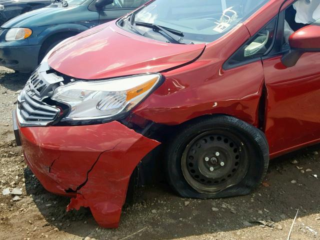 3N1CE2CP3FL445804 - 2015 NISSAN VERSA NOTE RED photo 9