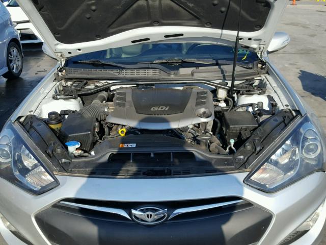 KMHHU6KJ5DU089543 - 2013 HYUNDAI GENESIS CO SILVER photo 7