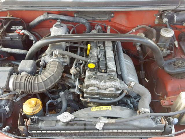 2CNBE13C516955807 - 2001 CHEVROLET TRACKER RED photo 7