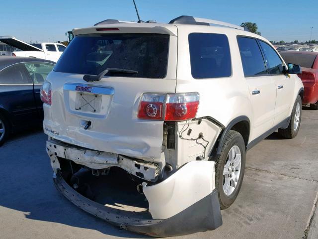 1GKLRKED7AJ146308 - 2010 GMC ACADIA SL WHITE photo 4