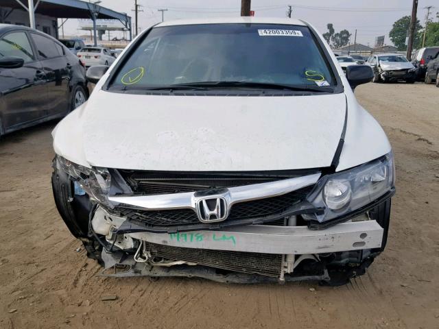 2HGFA1F39BH507137 - 2011 HONDA CIVIC VP WHITE photo 9