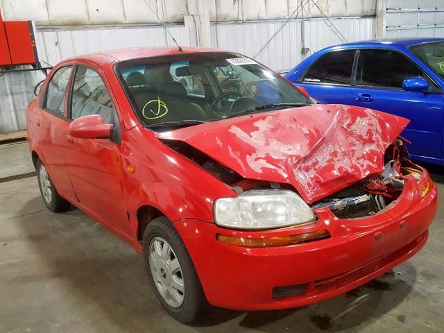 KL1TJ52674B228653 - 2004 CHEVROLET AVEO LS RED photo 1