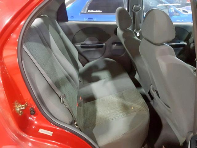 KL1TJ52674B228653 - 2004 CHEVROLET AVEO LS RED photo 6