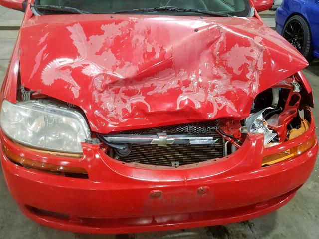 KL1TJ52674B228653 - 2004 CHEVROLET AVEO LS RED photo 9