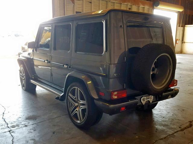 WDCYC7DF3FX233754 - 2015 MERCEDES-BENZ G 63 AMG GRAY photo 3