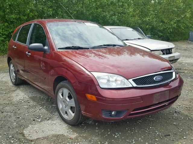 1FAHP37N57W283557 - 2007 FORD FOCUS ZX5 MAROON photo 1