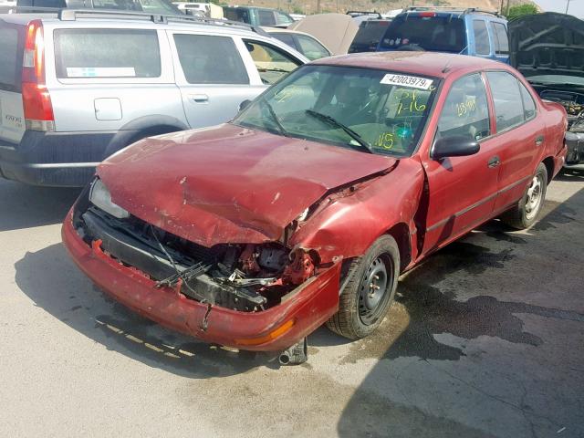 1Y1SK5365RZ096115 - 1994 GEO PRIZM BASE BURGUNDY photo 2