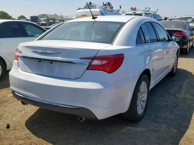 1C3CCBBG8CN288856 - 2012 CHRYSLER 200 TOURIN WHITE photo 4