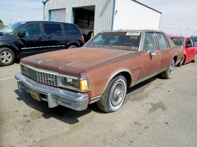 1N69L8S123339 - 1978 CHEVROLET CAPRICE MAROON photo 2