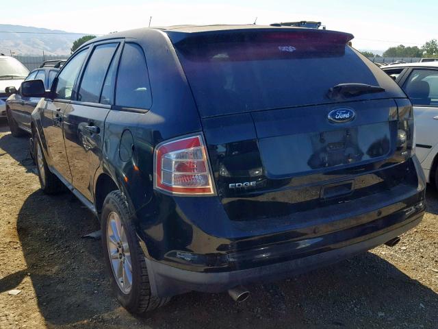 2FMDK38CX9BA68146 - 2009 FORD EDGE SEL BLACK photo 3