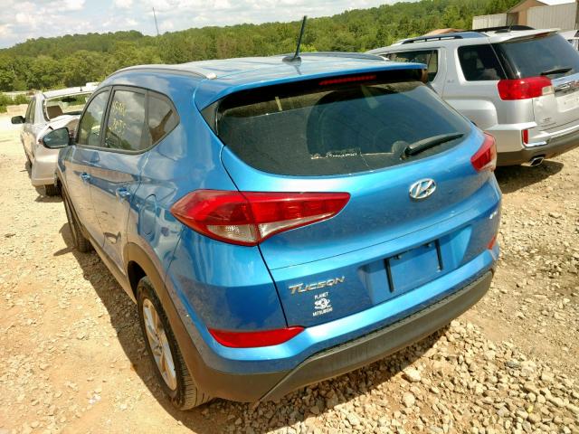 KM8J3CA4XHU280833 - 2017 HYUNDAI TUCSON LIM BLUE photo 3