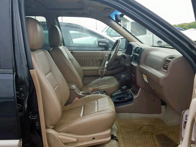 4S6DM58W714402056 - 2001 HONDA PASSPORT E შავი ფოტო 5