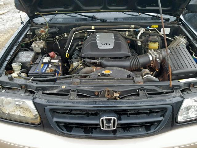 4S6DM58W714402056 - 2001 HONDA PASSPORT E შავი ფოტო 7