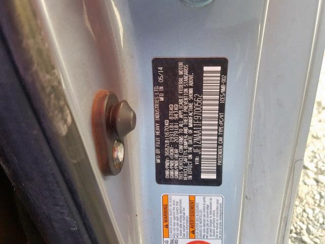 JF1ZNAA11F9700562 - 2015 TOYOTA SCION FR-S SILVER photo 10