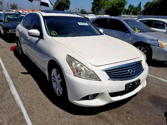 JN1CV6AP5DM716780 - 2013 INFINITI G37 BASE WHITE photo 1