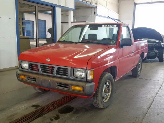 1N6SD11S1SC441640 - 1995 NISSAN TRUCK E/XE RED photo 2