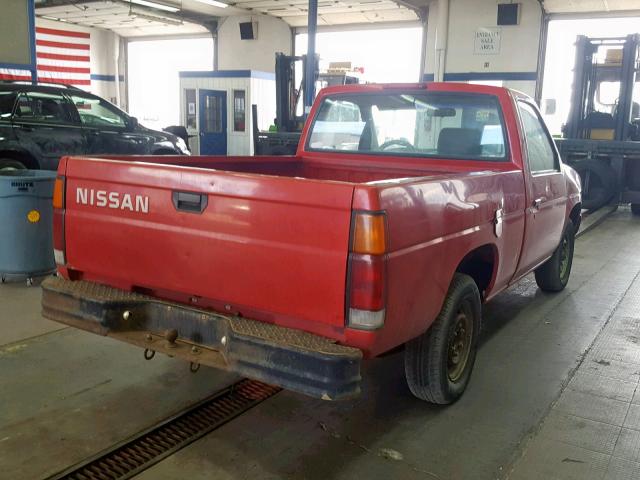 1N6SD11S1SC441640 - 1995 NISSAN TRUCK E/XE RED photo 4