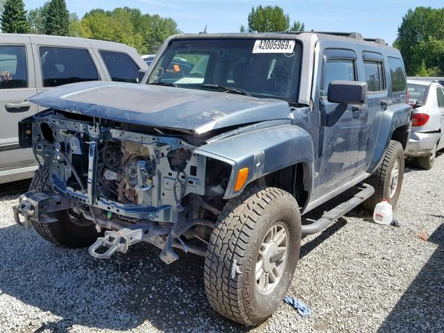 5GTDN136168169844 - 2006 HUMMER H3 GREEN photo 2