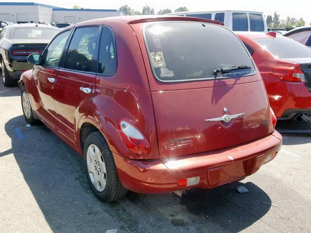 3A4FY58B47T506217 - 2007 CHRYSLER PT CRUISER RED photo 3