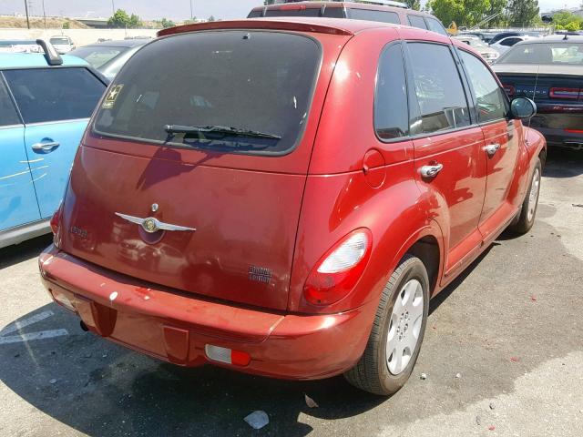 3A4FY58B47T506217 - 2007 CHRYSLER PT CRUISER RED photo 4