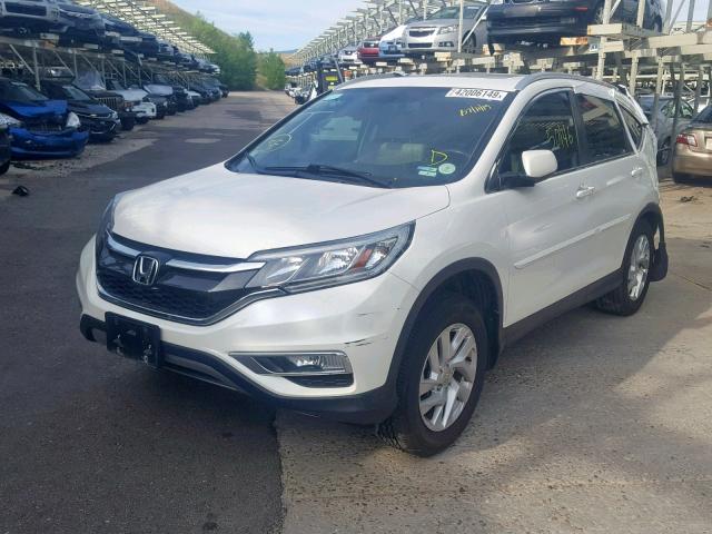 5J6RM4H73FL084966 - 2015 HONDA CR-V EXL WHITE photo 2