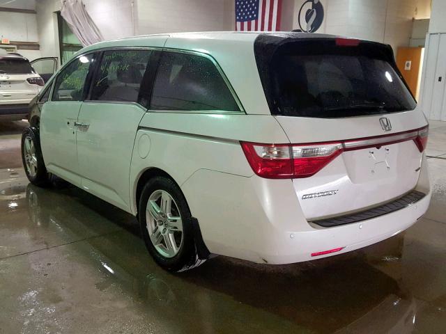 5FNRL5H92CB128261 - 2012 HONDA ODYSSEY TO WHITE photo 3