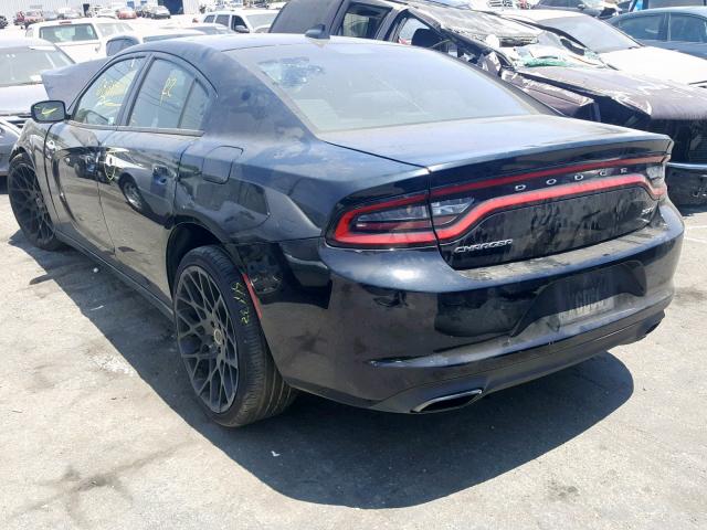 2C3CDXHG2HH563607 - 2017 DODGE CHARGER SX BLACK photo 3