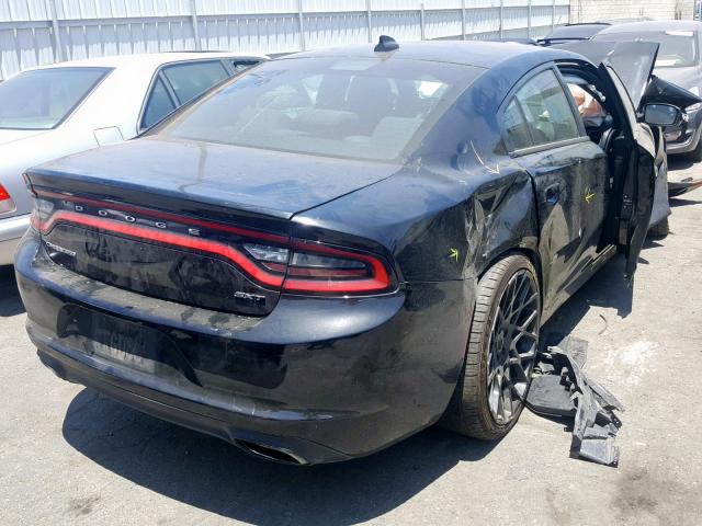 2C3CDXHG2HH563607 - 2017 DODGE CHARGER SX BLACK photo 4