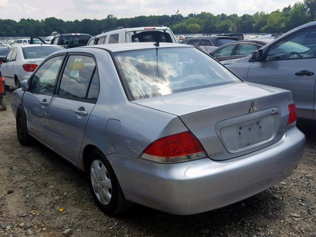 JA3AJ26E85U043077 - 2005 MITSUBISHI LANCER ES SILVER photo 3