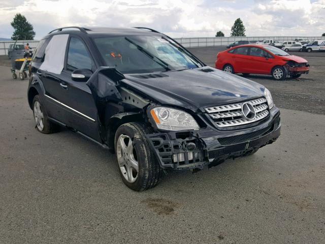 4JGBB86E77A159232 - 2007 MERCEDES-BENZ ML 350 BLACK photo 1