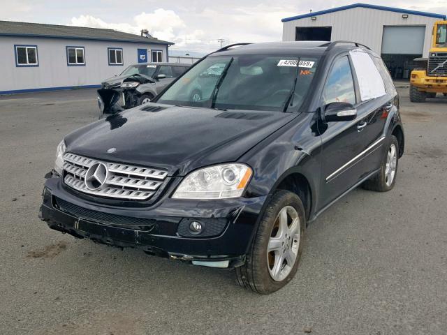 4JGBB86E77A159232 - 2007 MERCEDES-BENZ ML 350 BLACK photo 2