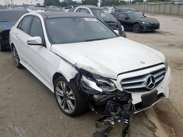 WDDHF5KB2FB114646 - 2015 MERCEDES-BENZ E 350 WHITE photo 1