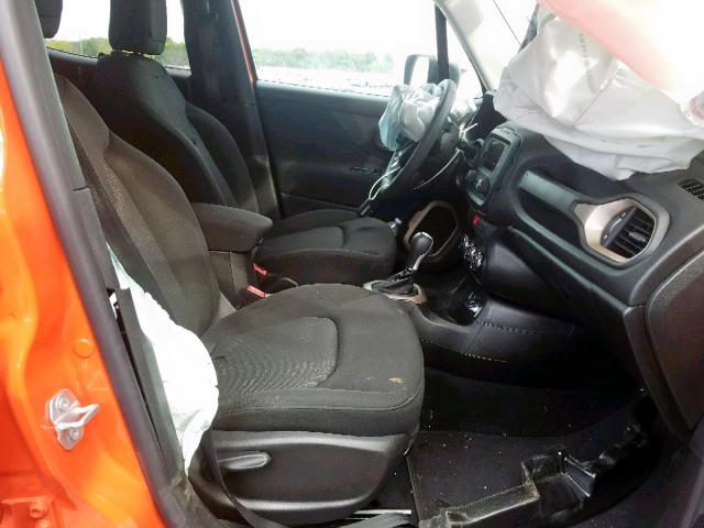 ZACCJAAT7GPD86557 - 2016 JEEP RENEGADE S ნარინჯისფერი ფოტო 5