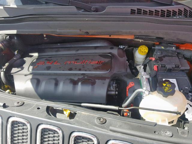 ZACCJAAT7GPD86557 - 2016 JEEP RENEGADE S ნარინჯისფერი ფოტო 7