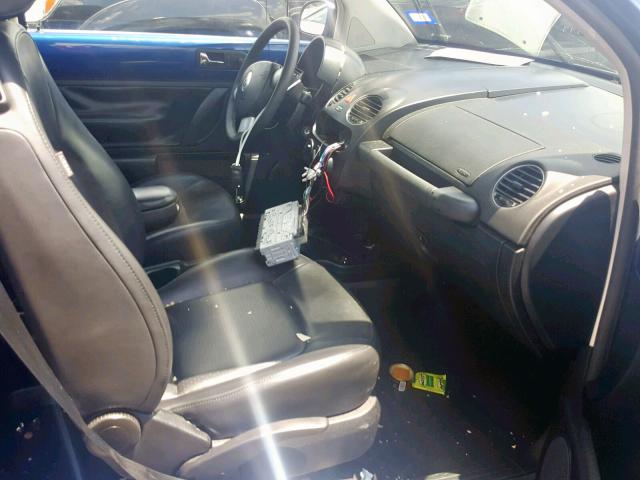 3VWPG31C38M521045 - 2008 VOLKSWAGEN NEW BEETLE BLUE photo 5