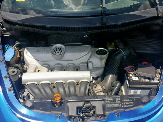 3VWPG31C38M521045 - 2008 VOLKSWAGEN NEW BEETLE BLUE photo 7