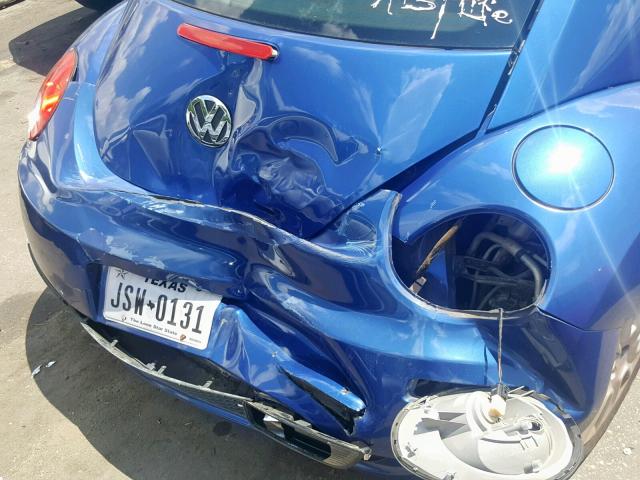3VWPG31C38M521045 - 2008 VOLKSWAGEN NEW BEETLE BLUE photo 9