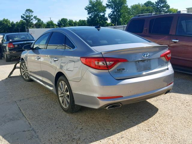 5NPE34AFXGH262404 - 2016 HYUNDAI SONATA SPO SILVER photo 3