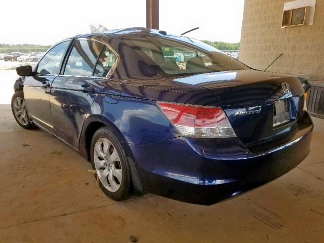 1HGCP26868A120104 - 2008 HONDA ACCORD EXL BLUE photo 3