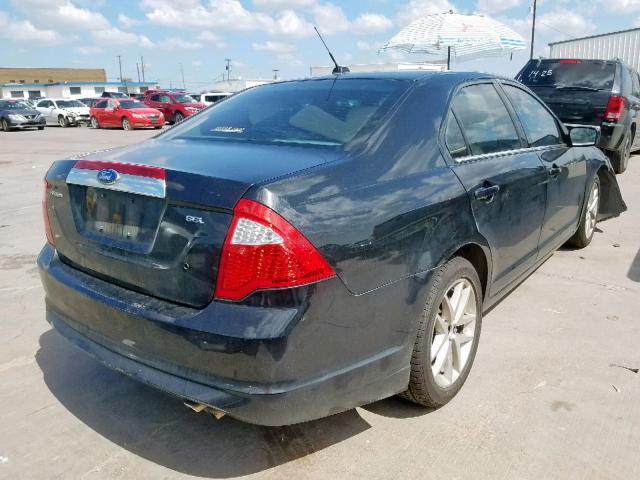 3FAHP0JA7BR262824 - 2011 FORD FUSION SEL BLACK photo 4