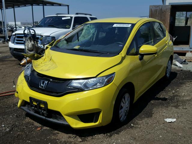 JHMGK5H55GX007127 - 2016 HONDA FIT LX YELLOW photo 2