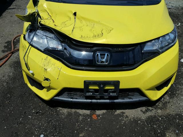 JHMGK5H55GX007127 - 2016 HONDA FIT LX YELLOW photo 7