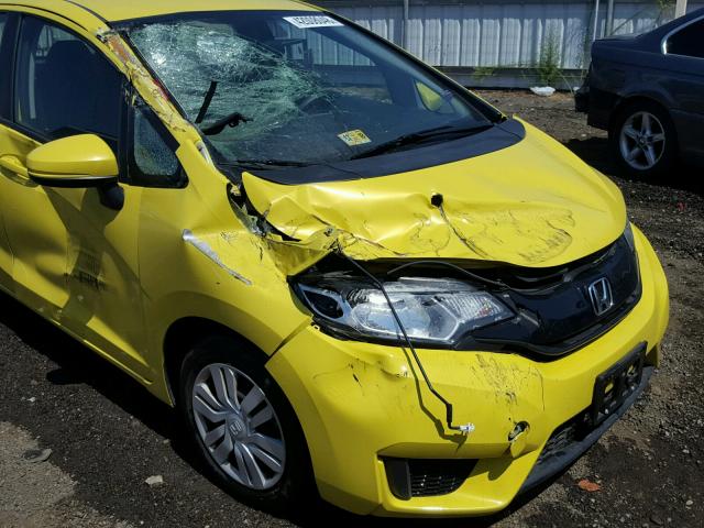 JHMGK5H55GX007127 - 2016 HONDA FIT LX YELLOW photo 9