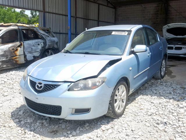 JM1BK32G481789015 - 2008 MAZDA 3 I BLUE photo 2