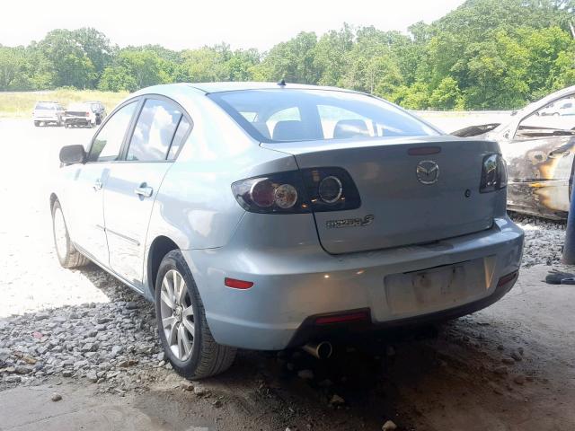 JM1BK32G481789015 - 2008 MAZDA 3 I BLUE photo 3