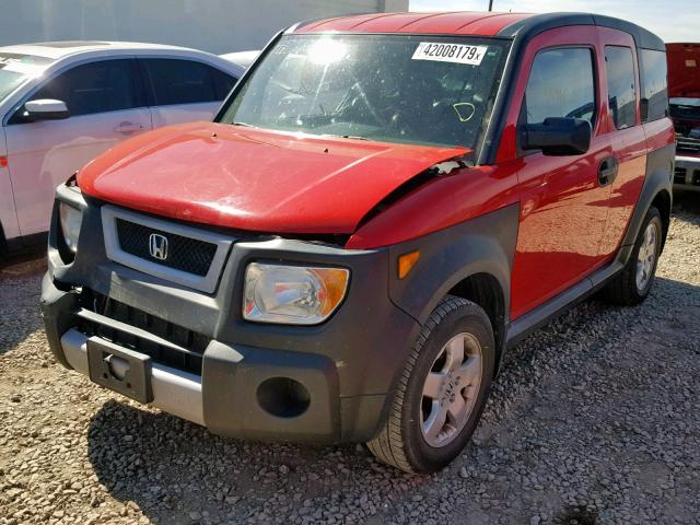 5J6YH28635L004818 - 2005 HONDA ELEMENT EX RED photo 2