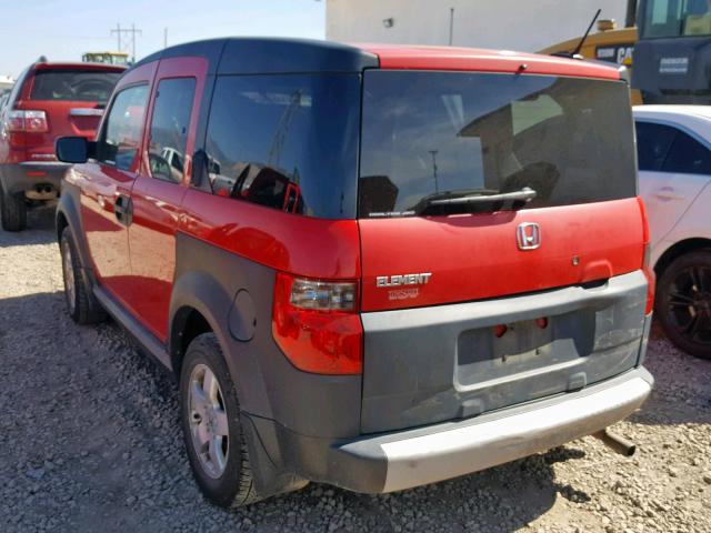 5J6YH28635L004818 - 2005 HONDA ELEMENT EX RED photo 3