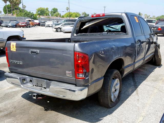 1D7HA18D34J194610 - 2004 DODGE RAM 1500 S GRAY photo 4