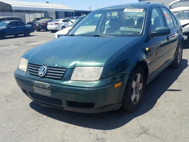 3VWSC29M5YM018338 - 2000 VOLKSWAGEN JETTA GLS GREEN photo 2